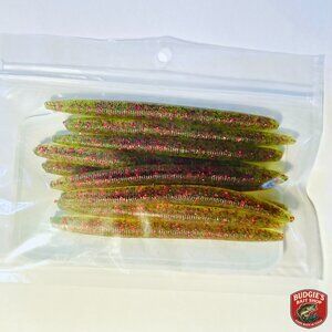 10 PC Custom Hand Made 5" Senko-Style Stick Worm | Freshwater Fishing Bait | NEW